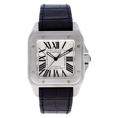 cartier square mens watch|cartier santos watch cost.